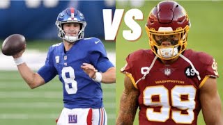 Washington Football Team VS New York Giants With Street Scores [upl. by Touber666]