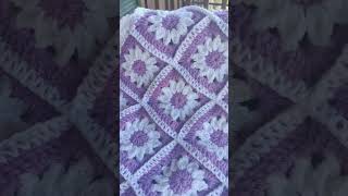 Daisy Granny Square Baby Blanket  Crochet Blanket [upl. by Ilegna197]