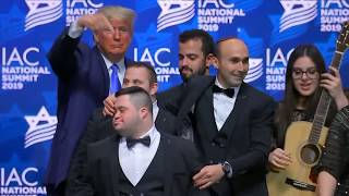 Trump Invites Israels Shalva Band To Sing quotGod Bless Americaquot  2019 IAC Summit  12072019 [upl. by Ahsitil]