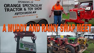 Wind Mud and Rain While Searching For Allis Chalmers At The 2024 Pioneer Power Le Sueur Swap Meet [upl. by Colette]