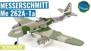 First massproduced jet aircraft MESSERSCHMITT Me 262A1a Schwalbe  COBI 5721 Speed Build Review [upl. by Anertac]