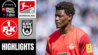 1FC Kaiserslautern vs SSV ULM 1846 2Bundesliga Highlights [upl. by Lilly]