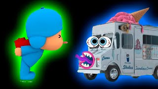 Pocoyo amp Ice Cream Truck quotIts Mine amp Crying amp Help Pocoyoquot Sound Variations in 45 Seconds [upl. by Ecinrev816]