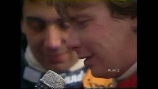 F1 San Marino 1982  Intervista a Didier Pironi dopo il Gran Premio [upl. by Ender32]