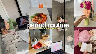 realistic period day in my life  selfcare healthy habits relaxation routine amp advice [upl. by Adnawal]