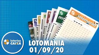 Resultado da Lotomania  Concurso nº 2105  01092020 [upl. by Zurn68]