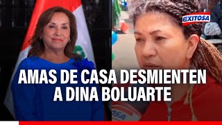 🔴🔵 quotIgnorante parece que nunca hizo mercadoquot Amas de casa desmienten a Dina Boluarte [upl. by Aihseyt493]