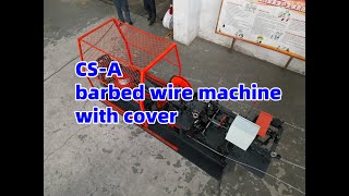 CSA barbed wire machine with cover [upl. by Nadda305]