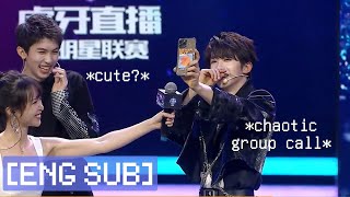 ENG SUB INTO1 Lin Mo amp Liu Yu call groupmates to act cute [upl. by Adnaloj]