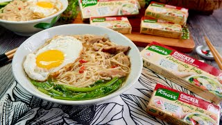 The Easiest Chinese Chicken Noodle Soup 花雕鸡汤面 Hua Tiao Chicken Noodles • Knorr Chicken Cube Recipe [upl. by Nojram715]