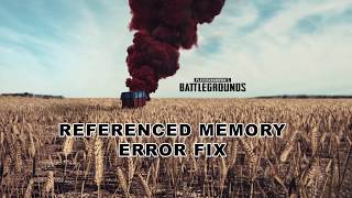 PlayerUnkown Battlegrounds  Memory Error Fix [upl. by Llerdna]