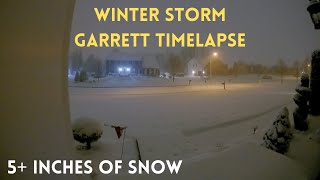 Winter Storm Garrett Timelapse  Monmouth County NJ [upl. by Rogovy]