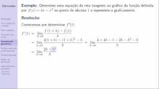 Derivadas 11º  Aula 2  Definição de derivada Interpretação geométrica de derivada [upl. by Notsur]