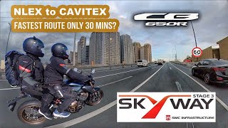 NLEX to CAVITEX 30mins No EDSA Traffic  SKYWAY Stage 3 No Cut  Honda CB650R [upl. by Ardnosak]