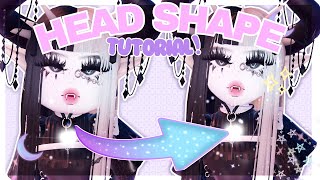 DOLL HEAD SHAPE TUTORIAL 🩷･ﾟ✧･☽˚｡･ﾟ royale high ･ﾟ✧ [upl. by Eeliab]