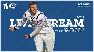 🔴 LIVE  Warwickshire vs Nottinghamshire  PreSeason Friendly Day 1 [upl. by Marcelo]