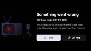 Fix BFF Error Code ERR PB 1430 in Disney Plus Hotstar  Something went wrong hotstar BFF error code [upl. by Grevera]