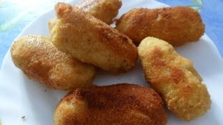 Croquetas de morcilla bechamel en un minuto y medio [upl. by Nyladnar]