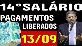 ✅14°SALÁRIO 1° PAGAMENTO LIBERADO ENTRE OS DIAS 131516 DE SETEMBRO PARA 06 GRUPOS DO INSS VEJA [upl. by Nonaihr489]