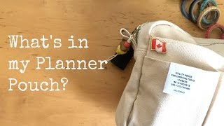 Whats In My Planner Pouch  Planner Essentials  Delfonics Utility Pouch [upl. by Layap]