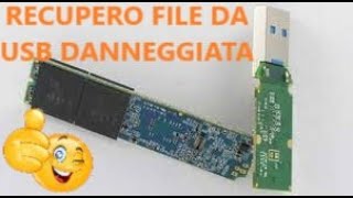 recupero file da chiavetta usb non funzionante tutorial  File recovery from nonworking USB stick [upl. by Landsman]