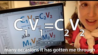 C1V1C2V2 concentrationcalculating amp molarity hilarity [upl. by Jaime]