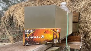 Federal Fusion 62 Gr 223 in Ballistic Gel 200 yards vs 30 yards [upl. by Yatnwahs18]