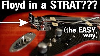 The COMPLETE DIY guide to installing a FLOYD ROSE Tremolo in a Stratocaster [upl. by Araminta]