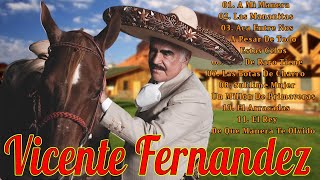 VICENTE FERNANDEZ PUROS CORRIDOS DE CABALLOS MIX 🐎 VICENTE FERNÁNDEZ LAS MEJORES RANCHERAS MEXICANAS [upl. by Menides142]