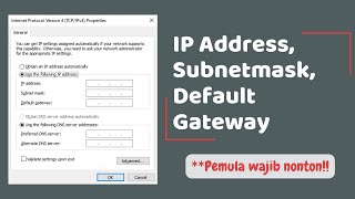 Live Streaming Pembahasan IP Address Subnet Mask Default Gateway dan DNS Server [upl. by Anstice]