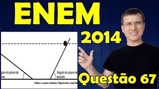 67  ENEM 2014  Física  Mecânica  Questão 67 resolvida Caderno Azul  Prof Marcelo Boaro [upl. by Naik937]