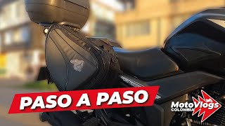 ¿Cómo instalar ALFORJAS para MOTO SIN SOPORTES [upl. by Merridie]