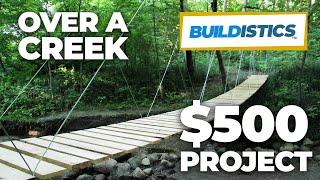 DIY Suspension Bridge  54 Span [upl. by Denbrook111]