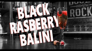 Black Raspberry Bellini  Chambord Cocktail  Booze On The Rocks [upl. by Yenduhc]