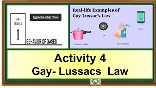 Science 10 Quarter 4 Module 1 Activity 4  Gay Lussacs Law [upl. by Tim]