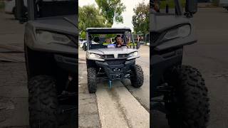 First Ride on a CFMoto UForce 1000 4x4 EPS Galaxy Gray shorts [upl. by Leclair873]