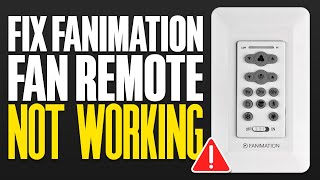 Fanimation Fan Remote Not Working FIX [upl. by Mahgem102]