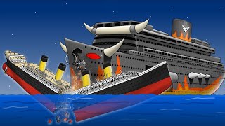 TITANIC vs BULLTANIC 4 🚢⚓️🛳 FlipaClip [upl. by Enomas]