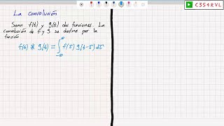 MA Transformada de Fourier La convolución y el teorema de convolución [upl. by Yrogreg430]