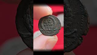 Tiny Constantius II Follis Antioch Mint 347348 AD [upl. by Alric]