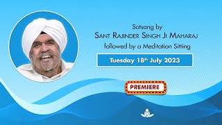 Satsang By Sant Rajinder Singh Ji Maharaj  July 18 2023 [upl. by Akkahs749]