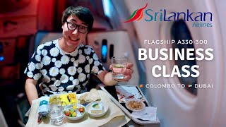 SriLankan Airlines Flagship A330300 Business Class Full Flight Experience Colombo to Dubai [upl. by Gadmon787]