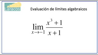 Evaluacion de limites algebraicos ejemplo 1 [upl. by Sheets75]