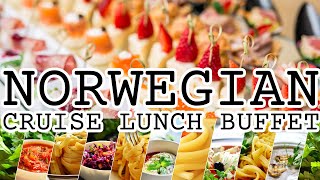 NCL Cruise Lunch Buffet  Garden Cafe Buffet  Buffet walking tour  cruiseship norwegiancruises [upl. by Ahsiya769]