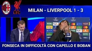 FONSECA IN DIFFICOLTÀ CON CAPELLO E BOBAN DOPO MILANLIVERPOOL 13 [upl. by Husain918]