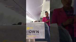 🛫🇰🇪Inside Jambojet plane on a runway before taking off flightattendant airplane cabincrew [upl. by Martsen]