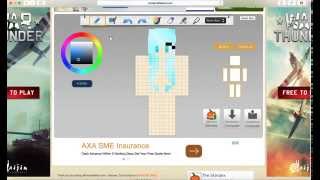 Minecraft Skin Tutorial How To Make Your Own Skin in Minecraft Skindex [upl. by Tirzah]