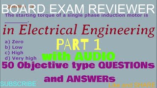 REE Exam Reviewer in Electrical Engineering50 MCQs and Answers Part 1 reupload with audio [upl. by Daniell]