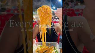 Everything we ate at the night market in Koh Samui thaimarket kohsamui food nightmarket [upl. by Maro]