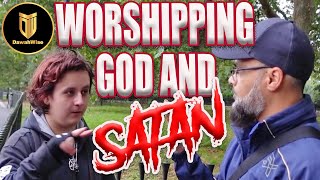 Satanist worships God and Satan  Hashim  Speakers Corner  Hyde Park [upl. by Uzzia]